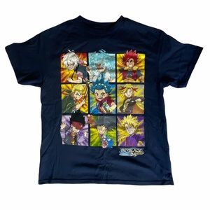 Beyblade Boys' Spinner Tops Grid T-Shirt